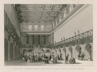 New Hall, London and North Western Railway Station, Euston Square, London od English School
