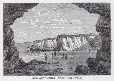 New Quay Sands, North Cornwall (rytina) od English School