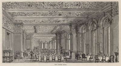 Nová budova Constitutional Club na Northumberland Avenue: Kavárna od English School