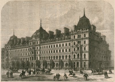 Nové budovy Grosvenor Place, Londýn od English School