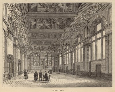 Nové budovy City of London School: The Great Hall od English School