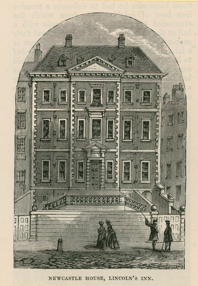 Newcastle House, Lincolns Inn, Londýn od English School