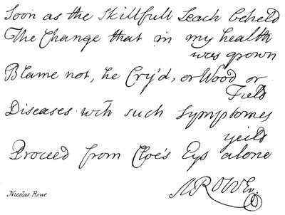 Nicholas Rowe od English School