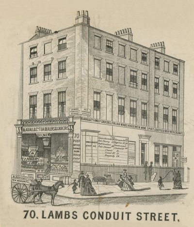No 70 Lambs Conduit Street od English School