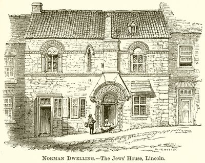 Norman Dwelling. Židovský dům, Lincoln od English School