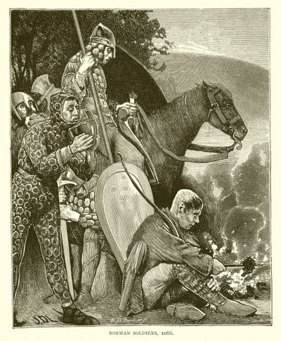 Normanští vojáci, 1066 od English School