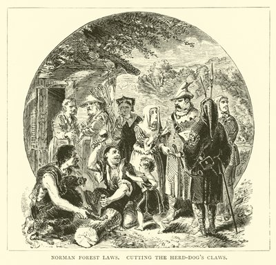Normanské lesní zákony, stříhání drápů pastevcům od English School