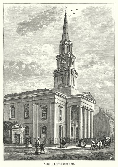 North Leith Church (rytina) od English School