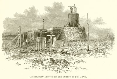 Stanice observatoře na vrcholu Ben Nevis od English School