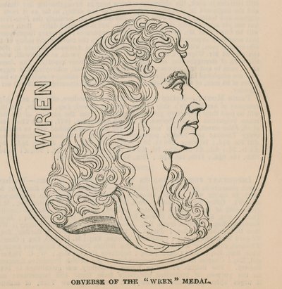 Avers medaile Wren od English School