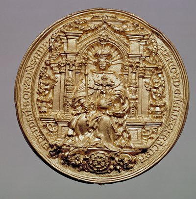 Avers pečeti Jindřicha VIII (1491-1547) (zlato) (viz 181809 pro rub) od English School