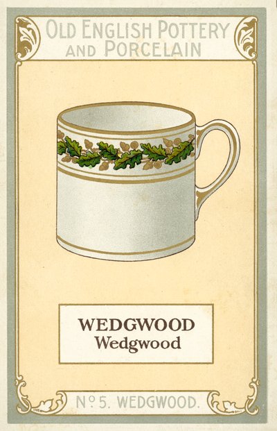 Stará anglická keramika a porcelán: Wedgwood (barevná litografie) od English School