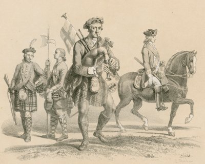 Old Highland Brigade a Life Guardsman od English School