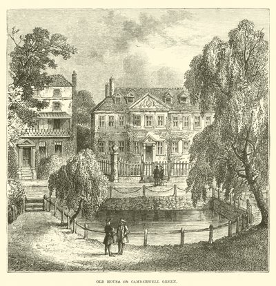 Starý dům na Camberwell Green (rytina) od English School