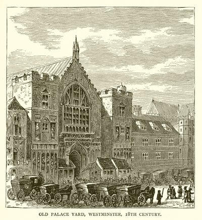 Old Palace Yard, Westminster, 18. století od English School