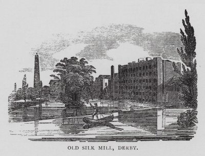 Old Silk Mill, Derby (rytina) od English School