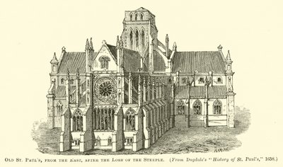 Old St Pauls, z východu, po Loss of the Steeple od English School