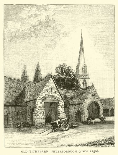 Old Tithebarn, Peterborough, cca 1250 od English School