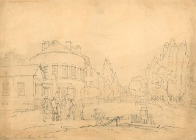 Old White Conduit House, Pentonville, Londýn; náčrtek od English School