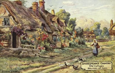 Staré domky, Welford-on-Avon, Warwickshire od English School