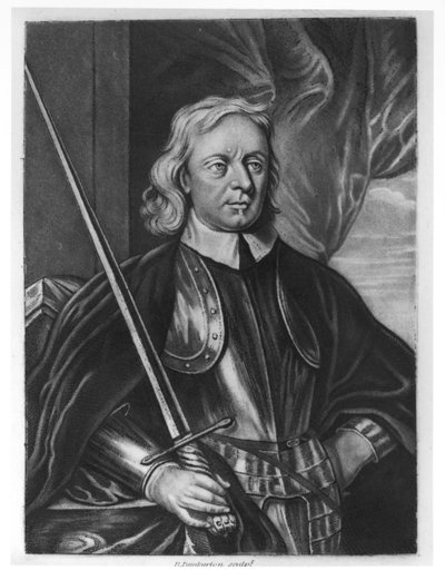 Oliver Cromwell (1599-1658) ilustrace z 