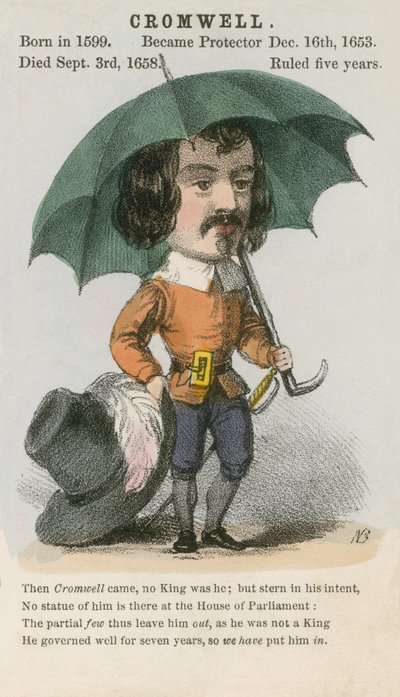 Oliver Cromwell (akvatinta) od English School