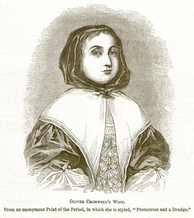 Manželka Olivera Cromwella, ilustrace z Obrazové historie Anglie od English School