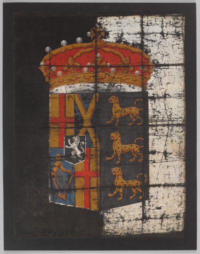 Pohřební prapor Olivera Cromwella, cca 1658 (prapor) od English School