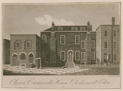 Dům Olivera Cromwella, Clerkenwell Close, Londýn od English School