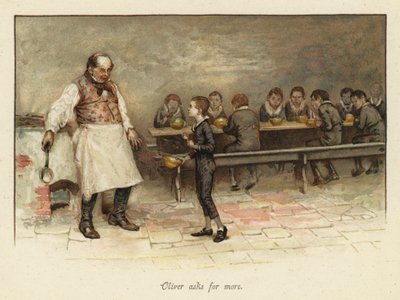 Oliver žádá víc (chromolitho) od English School