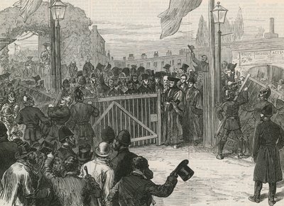 Otevření mostu Kew Bridge bez poplatku od English School