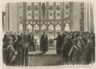 Otevření knihovny Middle Temple od English School