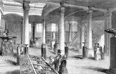 Otevření Muzea praktické geologie, Jermyn Street, Londýn - Velká síň od English School