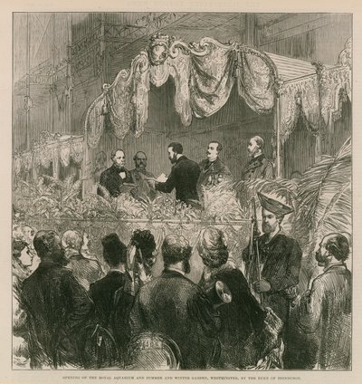Otevření Královského akvária od English School