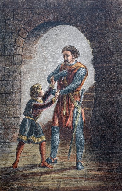 "Nebo mi Hubert, chcete-li, vyřízněte jazyk, abych si mohl nechat oči" 1890 od English School