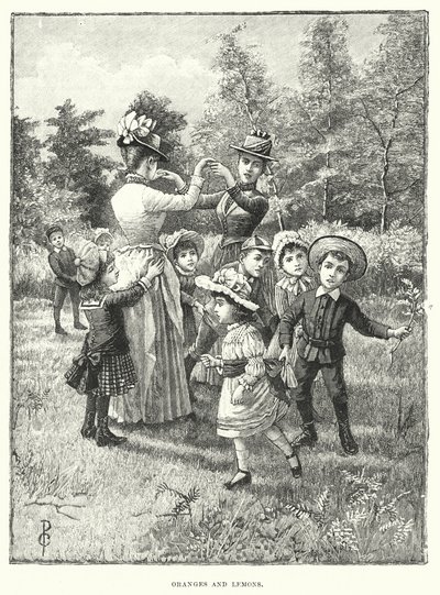 Pomeranče a citrony (rytina) od English School