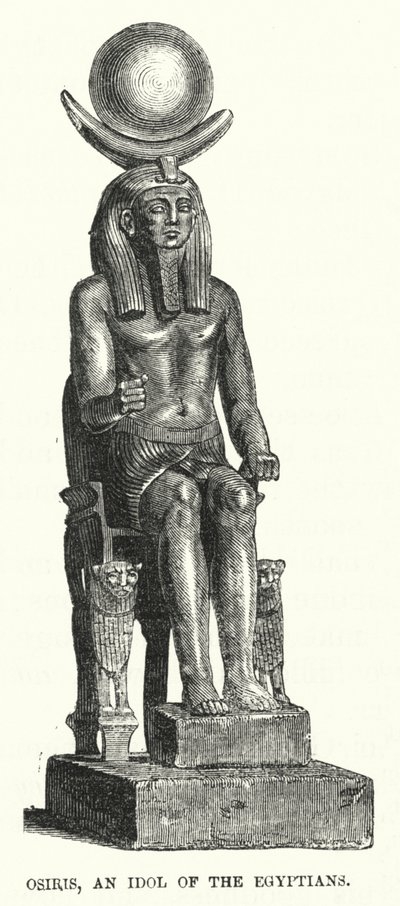 Osiris, Idol Egypťanů (rytina) od English School