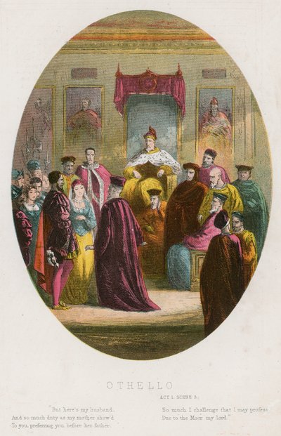 Othello, scéna 1. dějství iii od English School