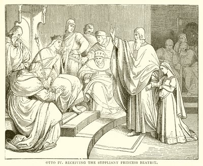 Otto IV přijímá prosebníkovu Prencess Beatrix od English School