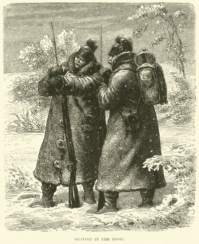 Předsunutá základna ve sněhu, říjen 1870 od English School