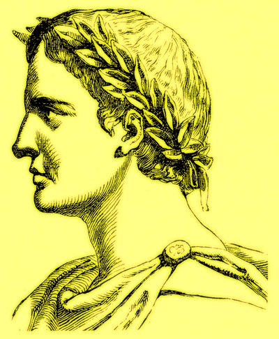 Ovidius Naso, ilustrace z Ilustrované historie světa, publikované kolem roku 1880 (digitálně vylepšený obrázek) od English School