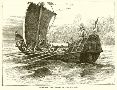 Oxenham nalodění na Pacifik od English School