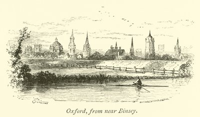 Oxford, z blízkosti Binsey od English School