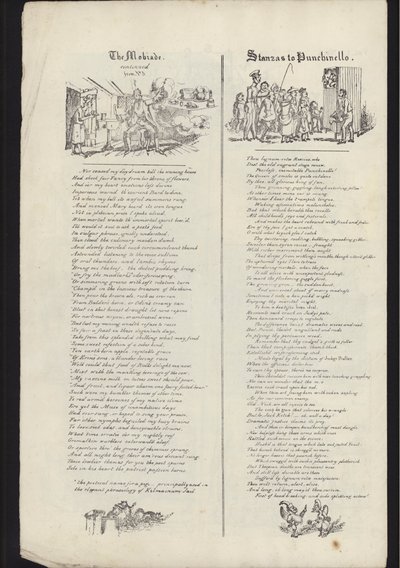 Stránka z letáku o glasgowském veletrhu, vydaného 23. července 1835 (rytina) od English School