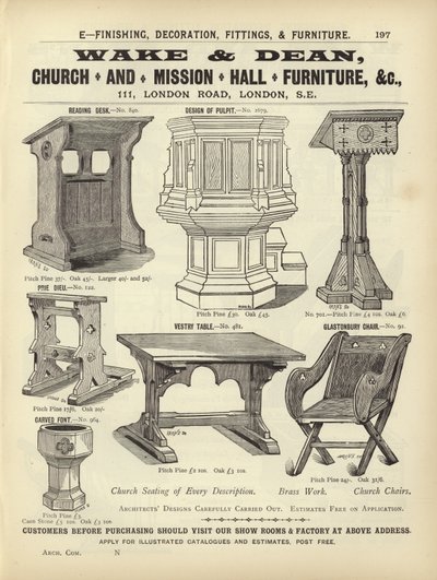 Stránka z Kompendia architektů, geodetů a inženýrů z roku 1892 od English School