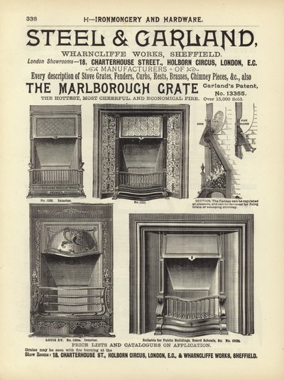Stránka z Kompendia architektů, geodetů a inženýrů z roku 1892 od English School