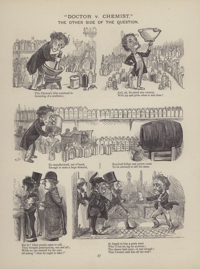 Stránka z The British Working Man aneb Ten, kdo v něj nevěří (rytina) od English School