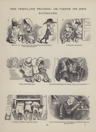 Stránka z The British Working Man aneb Ten, kdo v něj nevěří (rytina) od English School