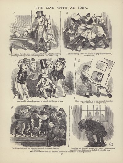Stránka z The British Working Man aneb Ten, kdo v něj nevěří (rytina) od English School