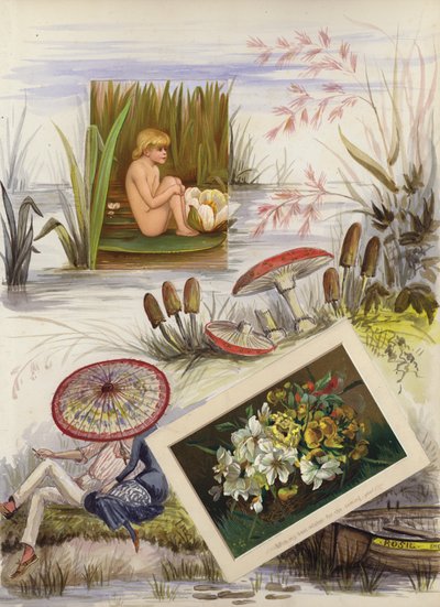 Stránka z pozdně viktoriánského alba (multimédia) od English School